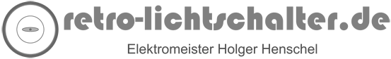 Retro Lichtschalter-Logo